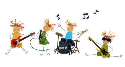 band cartoon